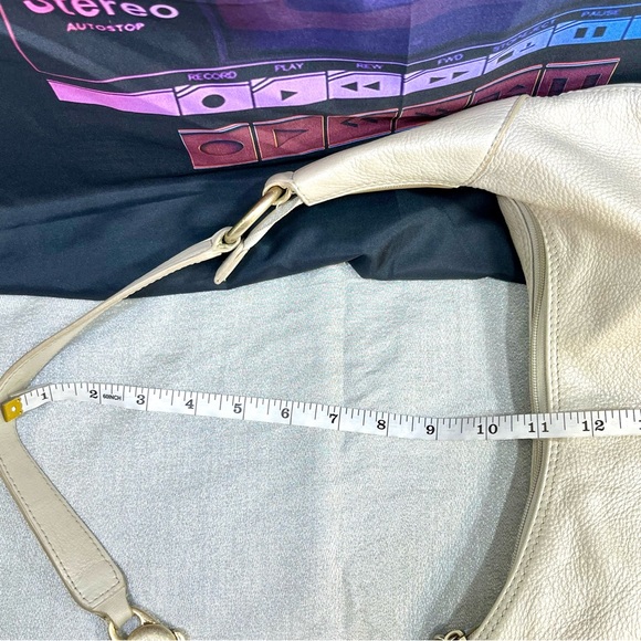 HOBO INTERNATIONAL Slouch Metallic Silver/Grey Shoulder Bag Purse - Picture 10 of 10